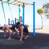 Suspended Leg Push Ups